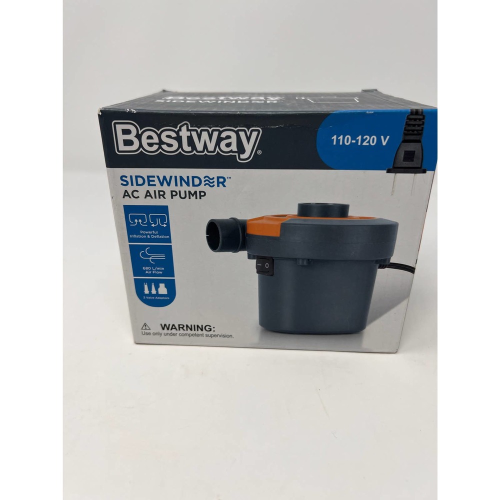 Bestway Sidewinder AC Air Pump 110-120 V Quicky Inflates & Deflates NIB